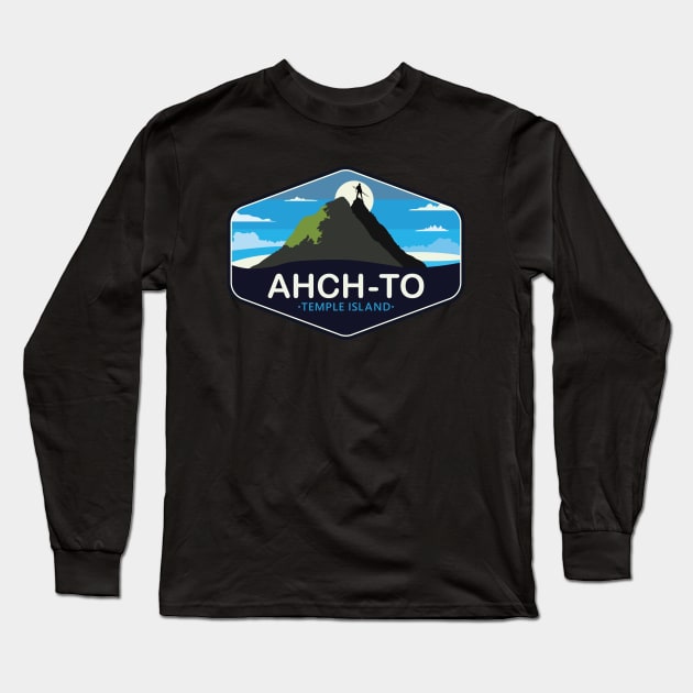 Ahch-to temple island Long Sleeve T-Shirt by Space Club